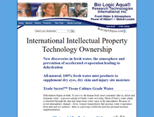 Tablet Screenshot of biologicaqua.com